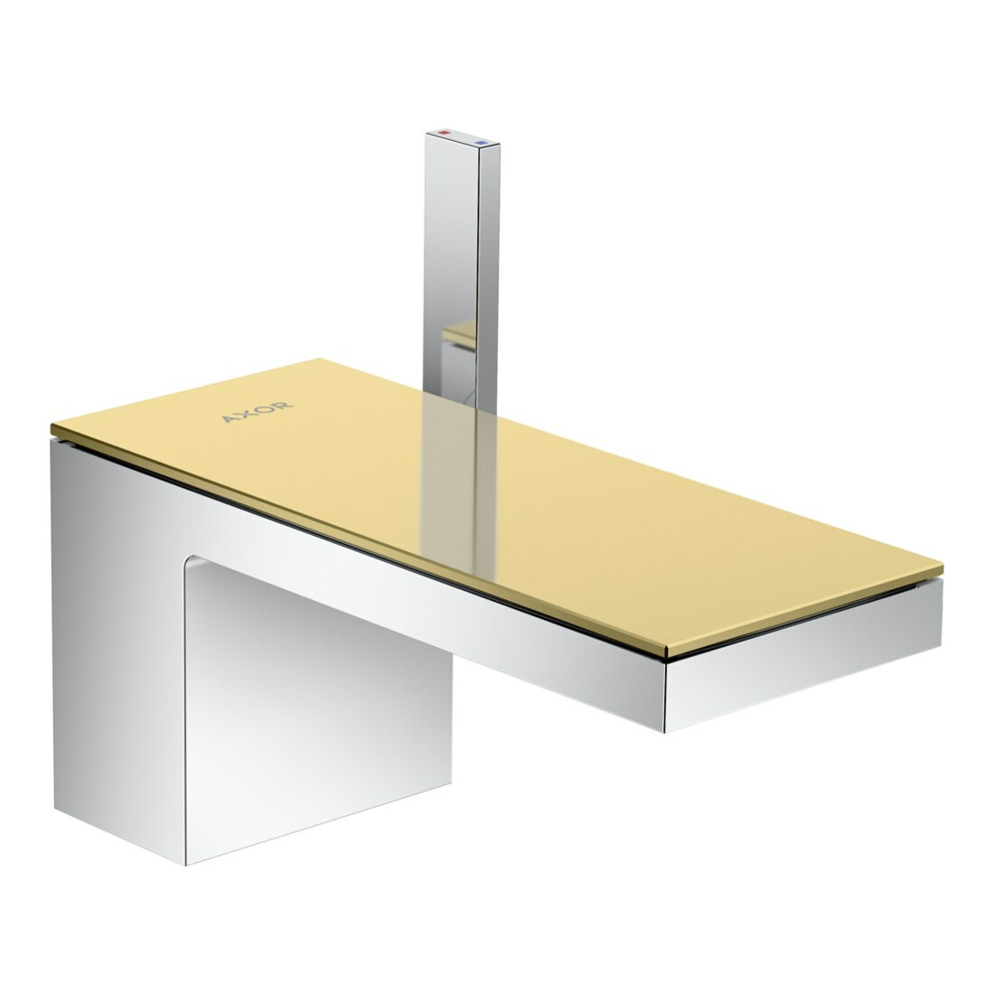 hansgrohe Mitigeur monocommande lavabo 70 Axor MyEdition A 151 mm, avec vidage poussoir, sans plaque, chrome