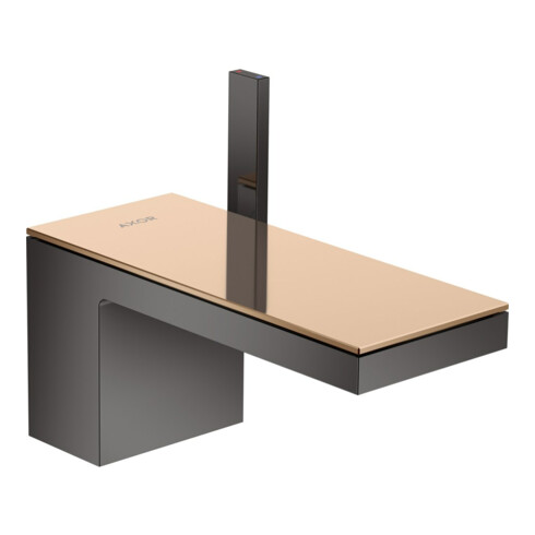 hansgrohe Mitigeur monocommande lavabo 70 Axor MyEdition A 151 mm, avec vidage poussoir, sans plaque, chromé mat bleu