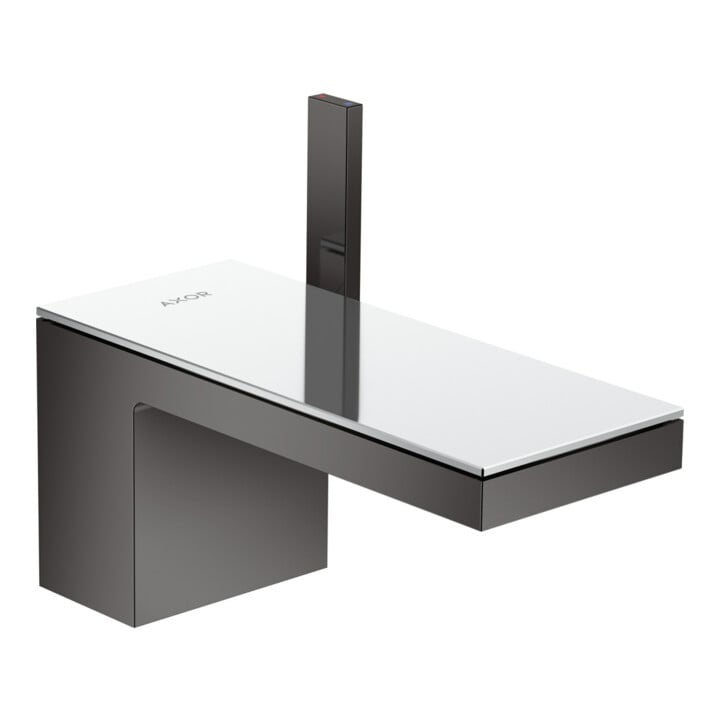 hansgrohe Mitigeur monocommande lavabo 70 Axor MyEdition A 151 mm, avec vidage poussoir, sans plaque, chromé mat bleu