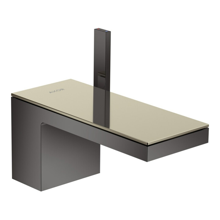 hansgrohe Mitigeur monocommande lavabo 70 Axor MyEdition A 151 mm, avec vidage poussoir, sans plaque, chromé mat bleu