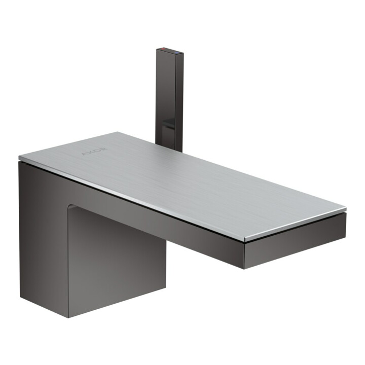 hansgrohe Mitigeur monocommande lavabo 70 Axor MyEdition A 151 mm, avec vidage poussoir, sans plaque, chromé mat bleu