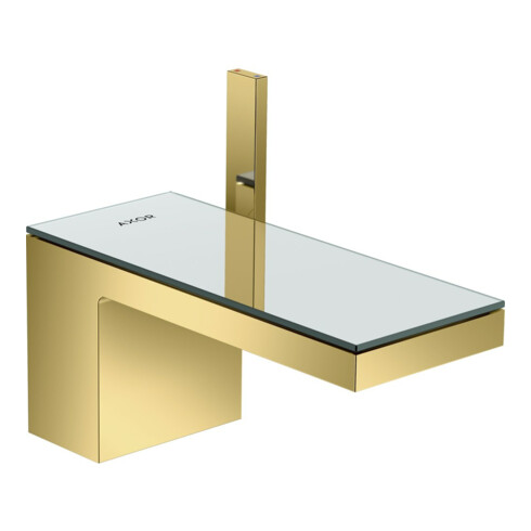 hansgrohe Mitigeur monocommande lavabo 70 Axor MyEdition A 151 mm, avec vidage poussoir, sans plaque, finition or optique