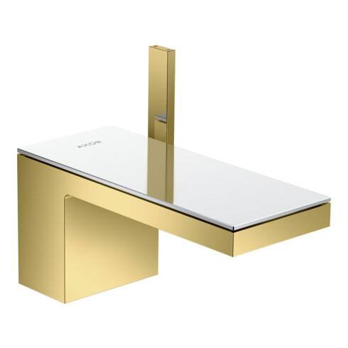 hansgrohe Mitigeur monocommande lavabo 70 Axor MyEdition A 151 mm, avec vidage poussoir, sans plaque, finition or optique