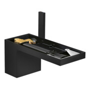 hansgrohe Mitigeur monocommande lavabo 70 Axor MyEdition A 151 mm, avec vidage poussoir, sans plaque, mat noir
