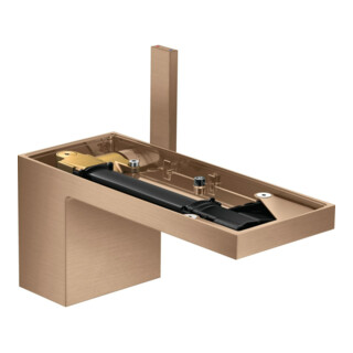 hansgrohe Mitigeur monocommande lavabo 70 Axor MyEdition A 151 mm, avec vidage push-open, sans plaque, finition or rouge