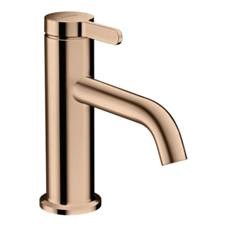hansgrohe Mitigeur monocommande lavabo 70 Axor One A 130 mm, sans garniture de vidage, poli or rose