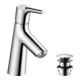 hansgrohe Mitigeur monocommande lavabo 80 Talis S avec vidage à clapet, chrome