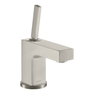hansgrohe Mitigeur monocommande lavabo Axor Citterio 80 A 104mm, avec poignée à bouton, tirette, pour HWB