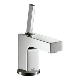 hansgrohe Mitigeur monocommande lavabo Axor Citterio 80 A 104mm, avec poignée à goupille, tirette, pour HWB
