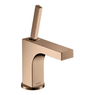 hansgrohe Mitigeur monocommande lavabo Axor Citterio 90 A 110 mm, avec poignée à goupille, tirette, pour lavabo