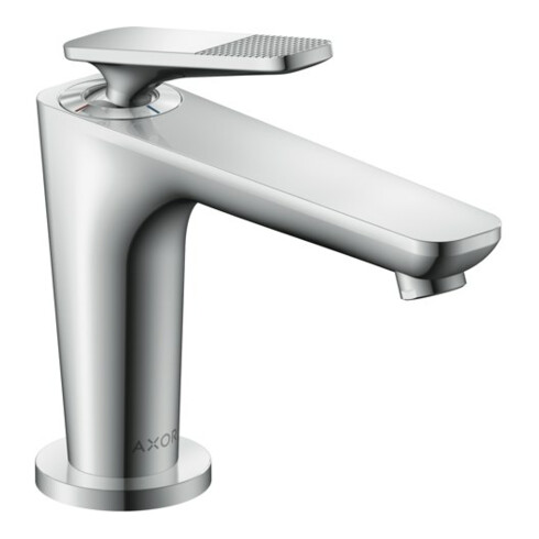 hansgrohe Mitigeur monocommande lavabo Axor Citterio C CoolSt cubic cut, c, H 128mm, évacuation non verrouillée