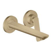 hansgrohe Mitigeur monocommande lavabo Axor Citterio C o S, bronze b, encastré mural, bec 193 mm
