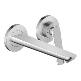 hansgrohe Mitigeur monocommande lavabo Axor Citterio C o struct., chromé, encastré mural, bec 193 mm