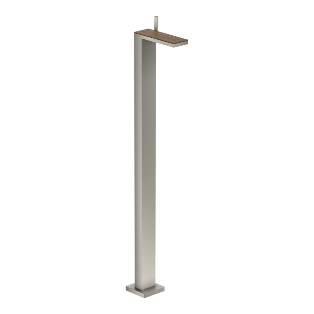 hansgrohe Mitigeur monocommande lavabo Axor MyEdition sol, avec vidage poussoir, sans plaque, aspect inox