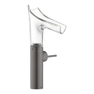 hansgrohe Mitigeur monocommande lavabo Axor Starck V 220 mm verre, sans garniture, brossé bleu vc