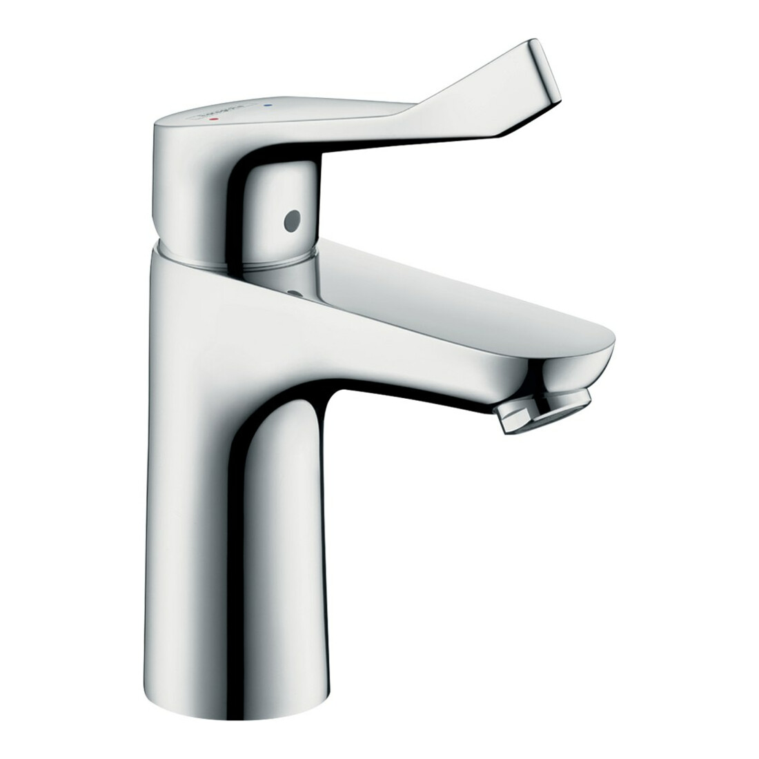hansgrohe Mitigeur monocommande lavabo Focus 100 m tirette, poignée confort longue, c