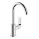 hansgrohe Mitigeur monocommande lavabo Rebris E 210 mm bec pivotant, tirette, chrome-1