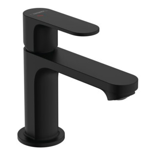 hansgrohe Mitigeur monocommande lavabo Rebris S 80 CoolSt avec vidage à tirette, noir mat