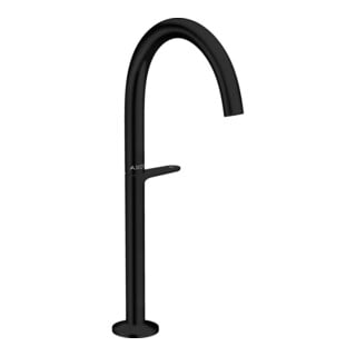 hansgrohe Mitigeur monocommande lavabo Sel. 260 Axor One 165 mm, pour AWT, avec vidage poussoir, mat noir
