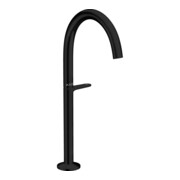hansgrohe Mitigeur monocommande lavabo Sel. 260 Axor One 165 mm, pour AWT, avec vidage poussoir, mat noir
