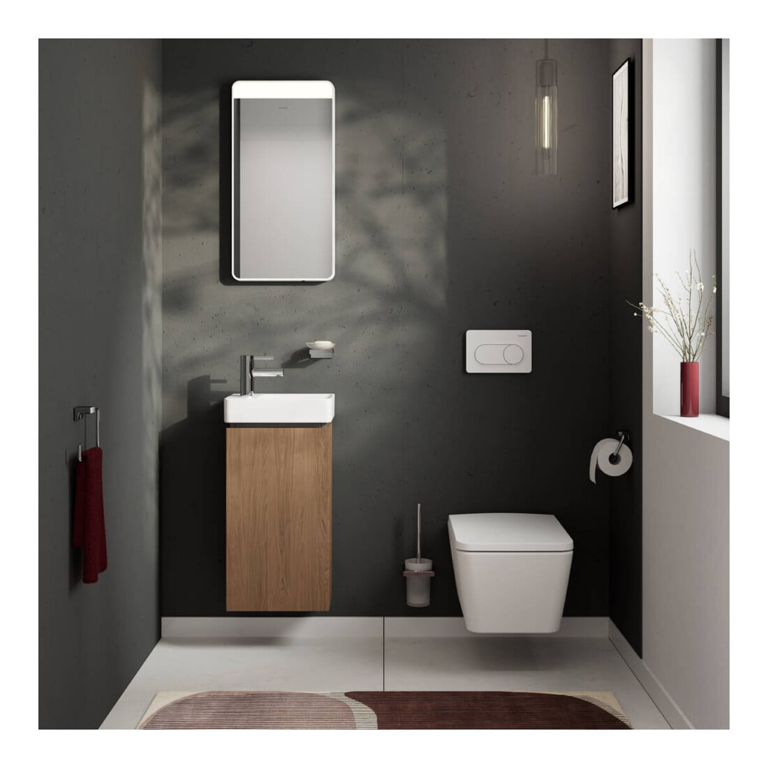 hansgrohe Mitigeur monocommande lavabo Zesis S Sortie 105 mm, tige, synthétique, chrome