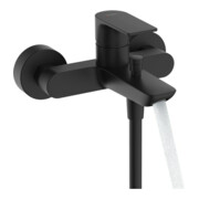 hansgrohe Mitigeur monocommande pour baignoire Rebris E AP, 2 sorties, bec 182 mm, noir mat-3