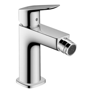 hansgrohe Mitigeur monocommande pour bidet 110 Logis Fine avec vidage à tirette, chrome
