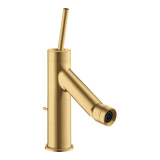 hansgrohe Mitigeur monocommande pour bidet Axor Starck A 111 mm, avec poignée à broche, tirette de vidage, chrome brillant