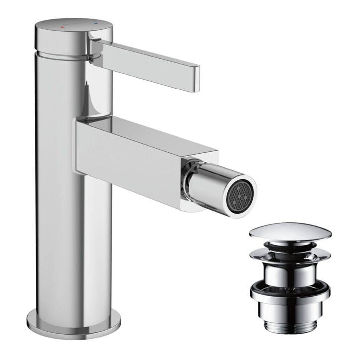 hansgrohe Mitigeur monocommande pour bidet Finoris avec vidage à pression, chrome