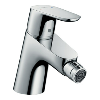 hansgrohe Mitigeur monocommande pour bidet Focus avec vidage push-open, chrome