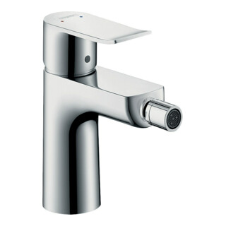 hansgrohe Mitigeur monocommande pour bidet Metris avec garniture de vidage à tirette, chrome