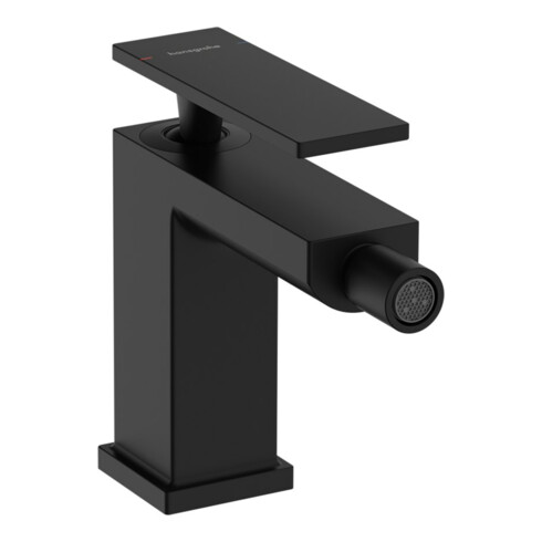 hansgrohe Mitigeur monocommande pour bidet Tecturis E, bec 149 mm, tirette, noir mat