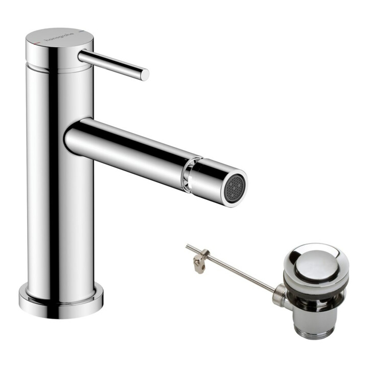 hansgrohe Mitigeur monocommande pour bidet Tecturis S avec vidage à tirette, chrome