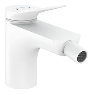 hansgrohe Mitigeur monocommande pour bidet Vivenis avec vidage à tirette, blanc mat
