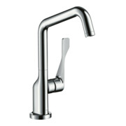 hansgrohe Mitigeur monocommande pour évier 260 Axor Citterio avec bec pivotant, aspect acier inoxydable