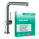hansgrohe Mitigeur monocommande pour évier Talis M54-270, bec extractible, 1 jet, chrome