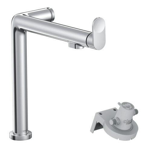 hansgrohe Mitigeur monotrou de cuisine Aqittura M91 1jet, sans filtre, chrome