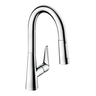 hansgrohe Mitigeur monotrou évier 160 Talis M51 avec douchette extractible, 2jets, sBox, chrome