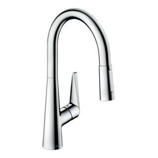 hansgrohe Mitigeur monotrou évier 200 Talis M51 EcoSmart avec douchette extractible, 2 jets, 4,7 l/min, chrome