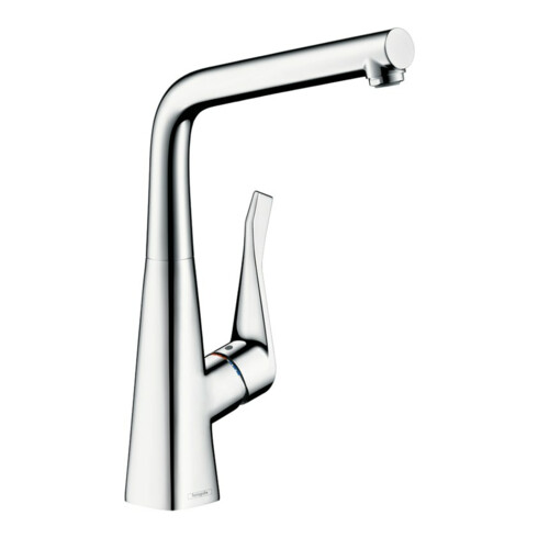 hansgrohe Mitigeur monotrou évier 320 Metris M71 montage avant fenêtre, 1jet, chrome