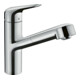 hansgrohe Mitigeur monotrou Focus M42 150 pour évier avec bec extractible, 1jet, chrome