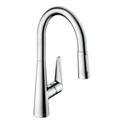 hansgrohe Mitigeur monotrou pour évier 200 Talis M51 avec douchette extractible, 2 jets, chrome-1