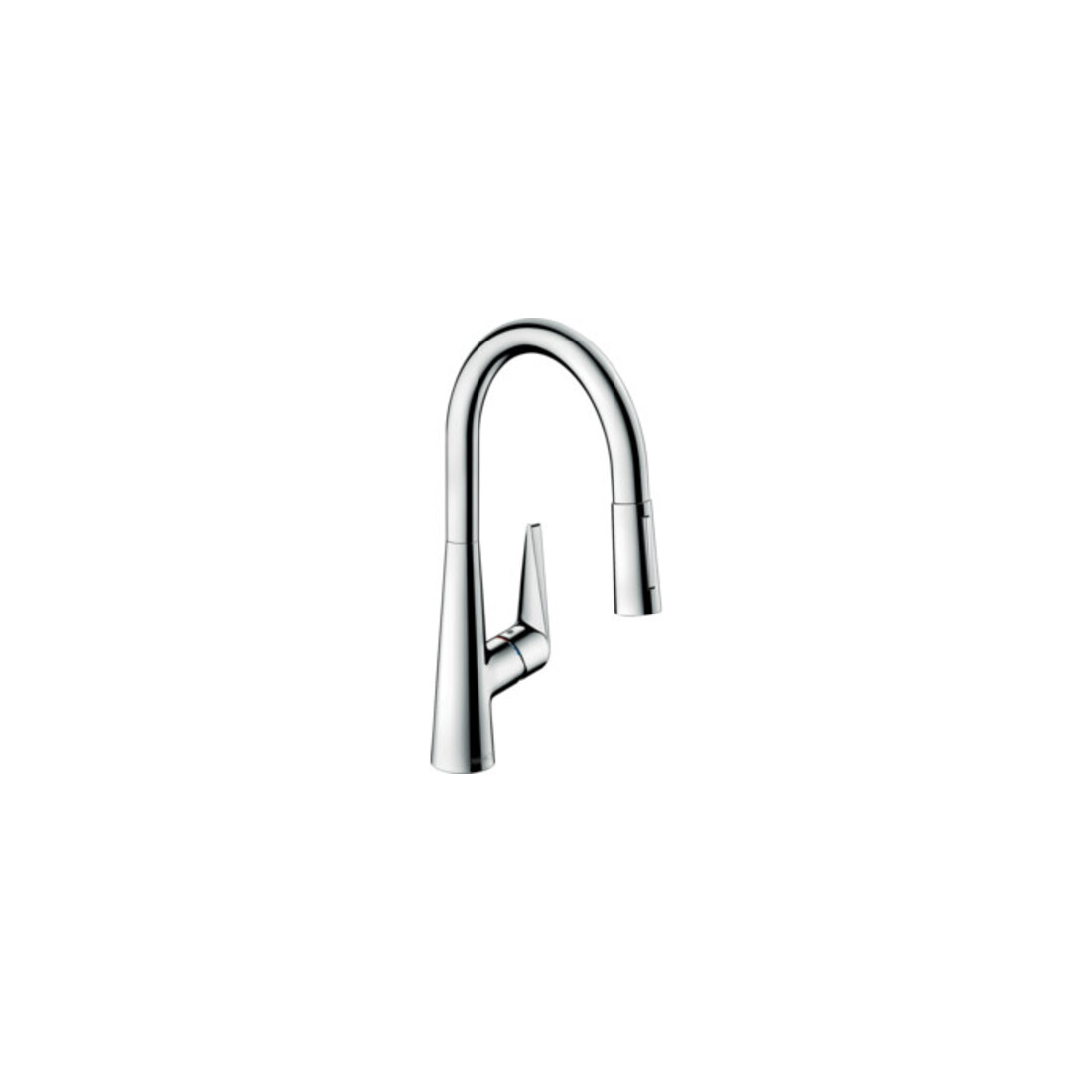 hansgrohe Mitigeur monotrou pour évier 200 Talis M51 avec douchette extractible, 2 jets, chrome