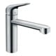 hansgrohe Mitigeur monotrou pour évier Focus M42 120, 1 jet, chrome, montage devant fenêtre-1