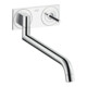hansgrohe Mitigeur mural pour évier Axor Uno UP, aspect acier inoxydable-1