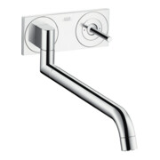 hansgrohe Mitigeur mural pour évier Axor Uno UP, aspect acier inoxydable