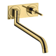 hansgrohe Mitigeur mural pour évier Axor Uno UP, optique or poli