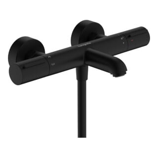 hansgrohe Mitigeur thermostatique baignoire Ecostat Element AP, sortie 177 mm, 1 utilisateur, noir mat