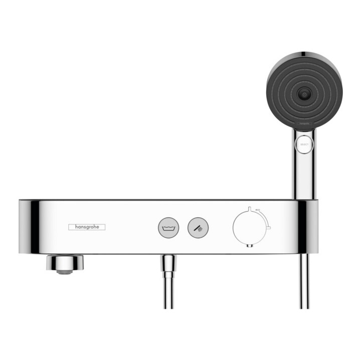 hansgrohe Mitigeur thermostatique baignoire ShowerTablet Sel. 400 412x115mm, AP, 2 utilisateurs, chrome
