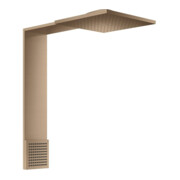 hansgrohe Module de douche ShowerComposition 250x250 mm, chromé brossé, 2 jets, avec support